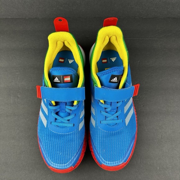 New Adidas Lego X running sport unisex kids size 5.5 lace up tennis shoes - Picture 8 of 11